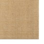 Detailansicht des vidaXL Teppichs aus Natur-Sisal, 100x150 cm, mit feiner Webstruktur.