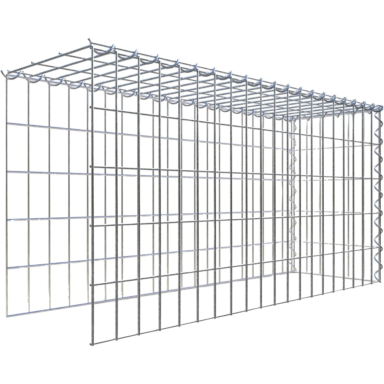 Gabiona Gabione-Anbaukorb Typ 4 50 x 100 x 30 cm Maschenw 5 x 10 cm