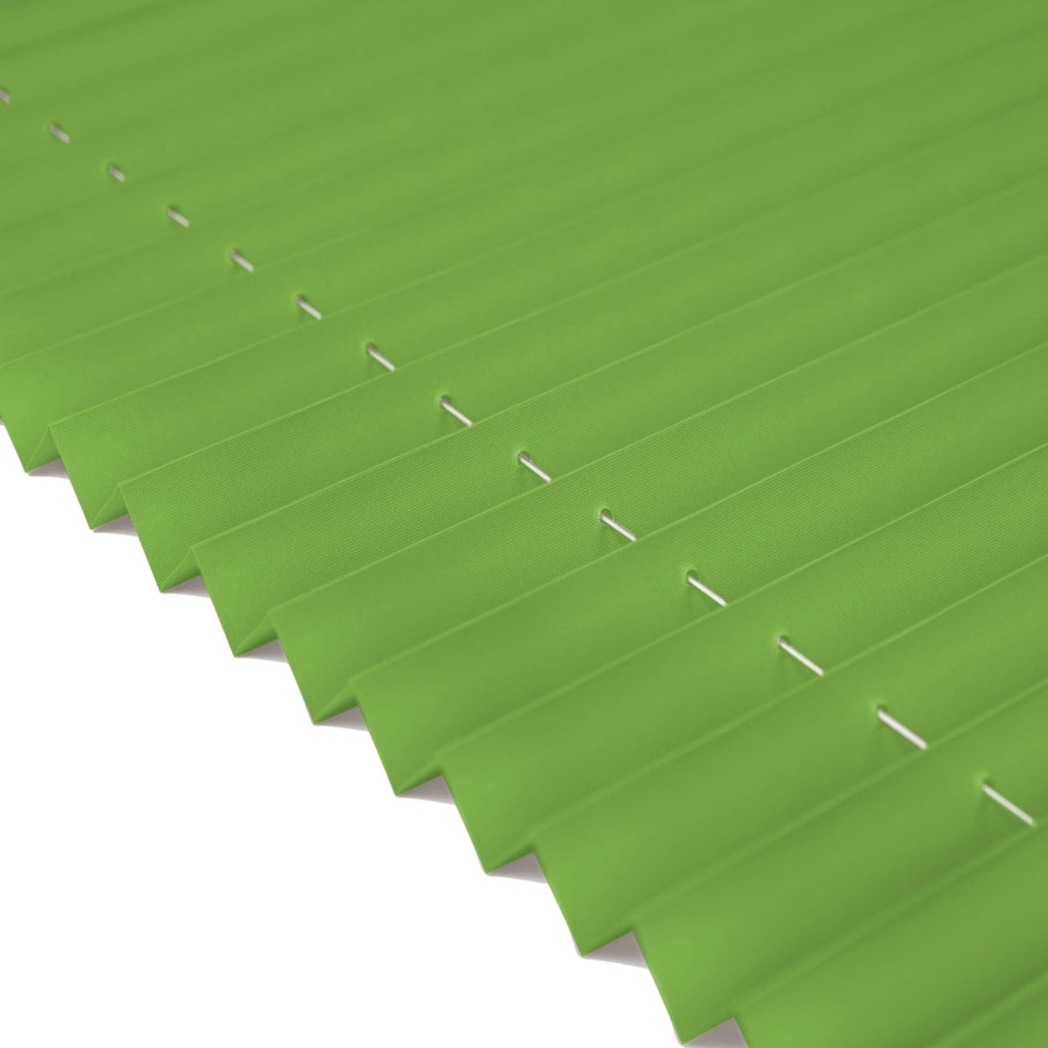 Grünes Deco-Raum Plissee Basic 65x150cm, blickdicht und ohne Bohren montierbar.