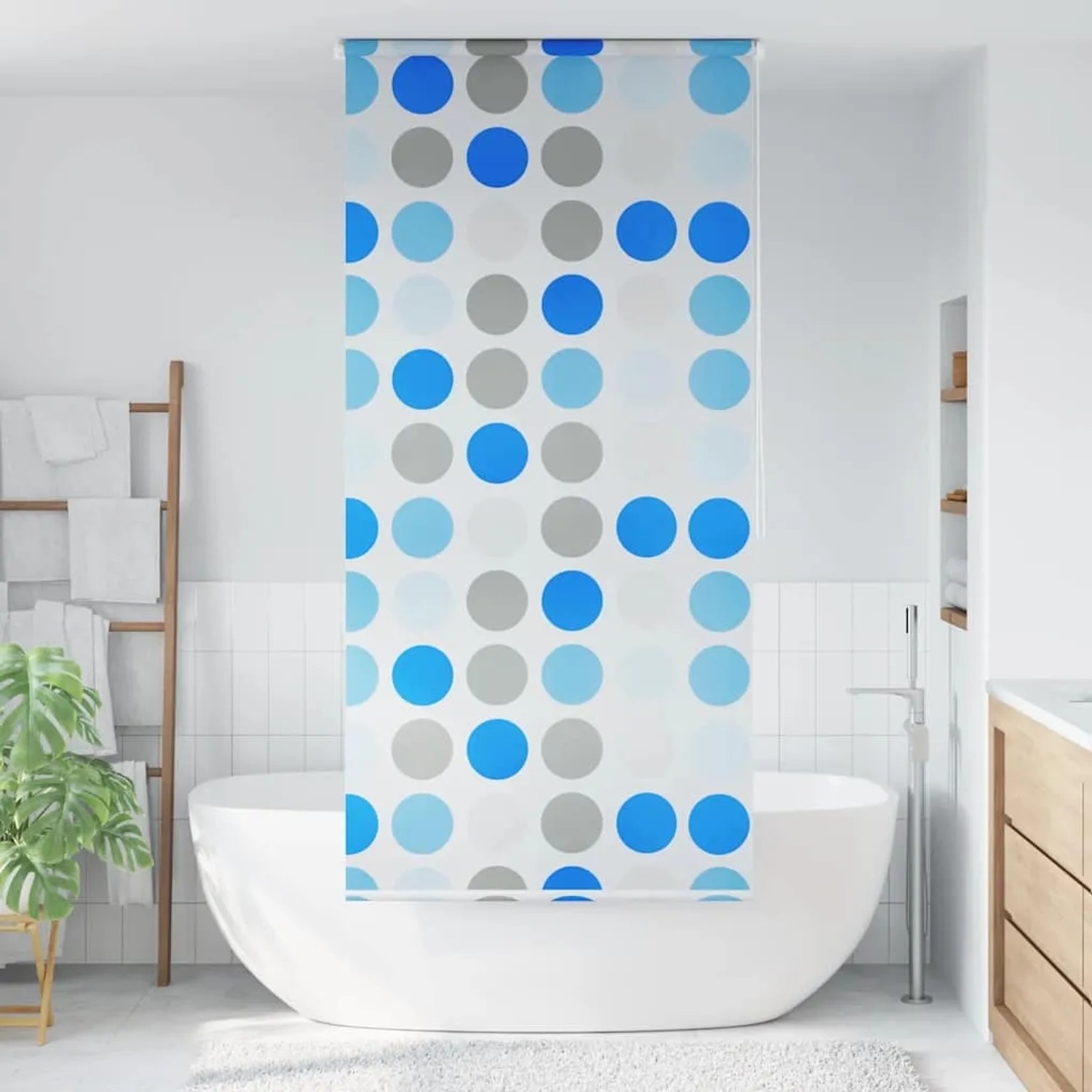 vidaXL Duschrollo 80x240 cm Kreismuster 142853_2