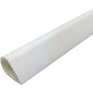 Weißes Arcansas Klemmprofil aus PVC, 15x7x2000 mm, für vielseitige Anwendungen.