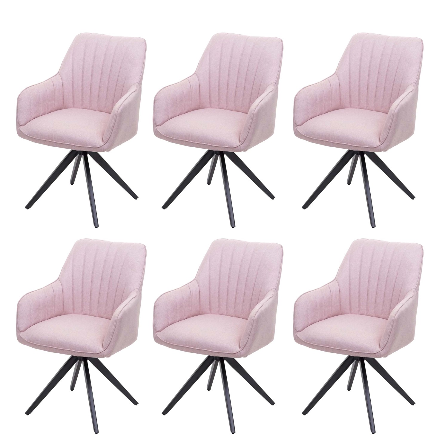 MCW Esszimmerstuhl H73 6er-Set Rosa günstig online kaufen