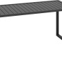 Esstisch aus der Lounge-Set Tamworth Serie, Aluminium, anthrazit-grau.