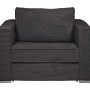 Anthrazitgrauer Schlafsessel Loreto aus Cordstoff. Moderner Relaxsessel mit bequemen Polstern.