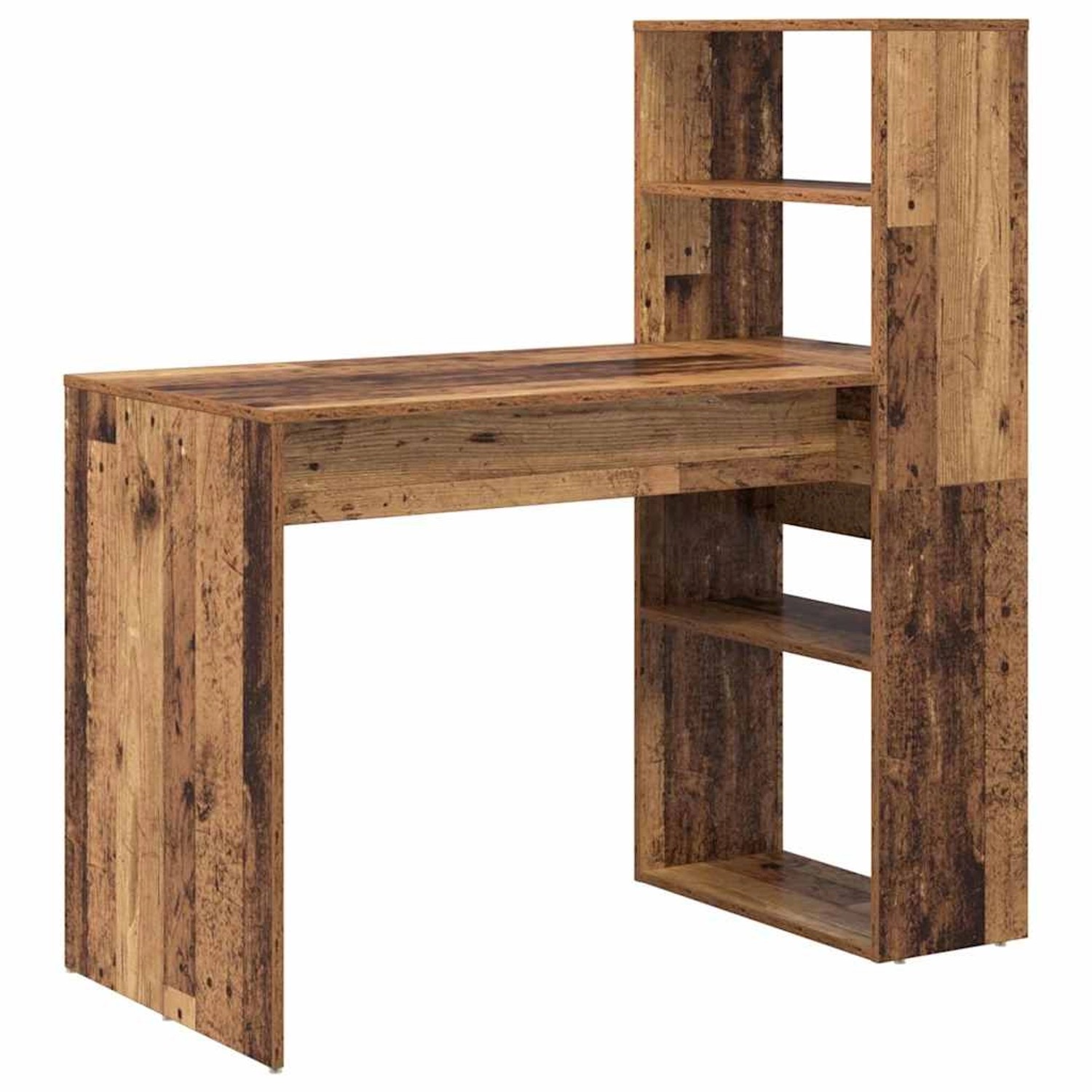 vidaXL Schreibtisch mit Regal Altholz 113 x 54 x 120 cm Holzwerkstoff 86928 günstig online kaufen