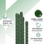 10er-Set grüne KARAT Pflanzenstäbe (60cm) als Rankhilfe für Blumen und Gemüse.