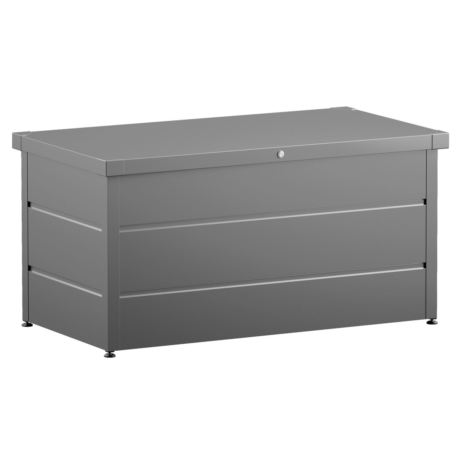 EcoStar Gartenbox Elegant 136 cm x 73 cm x 68 cm Graualuminium günstig online kaufen