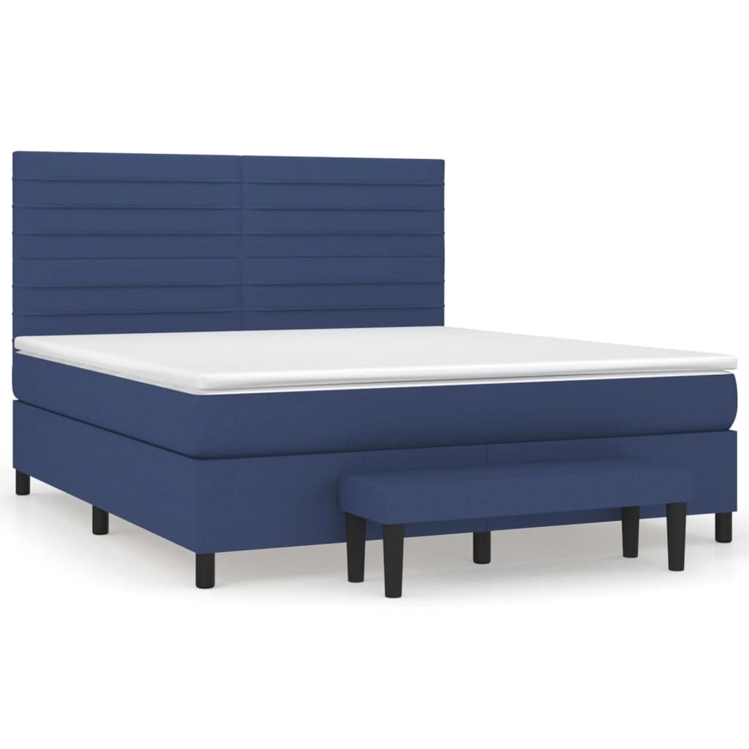 vidaXL Boxspringbett mit Matratze Blau 160x200 cm Stoff1358506 günstig online kaufen