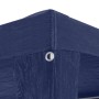 Detailansicht blaues Partyzelt 3x3m, Ecke mit Öse.