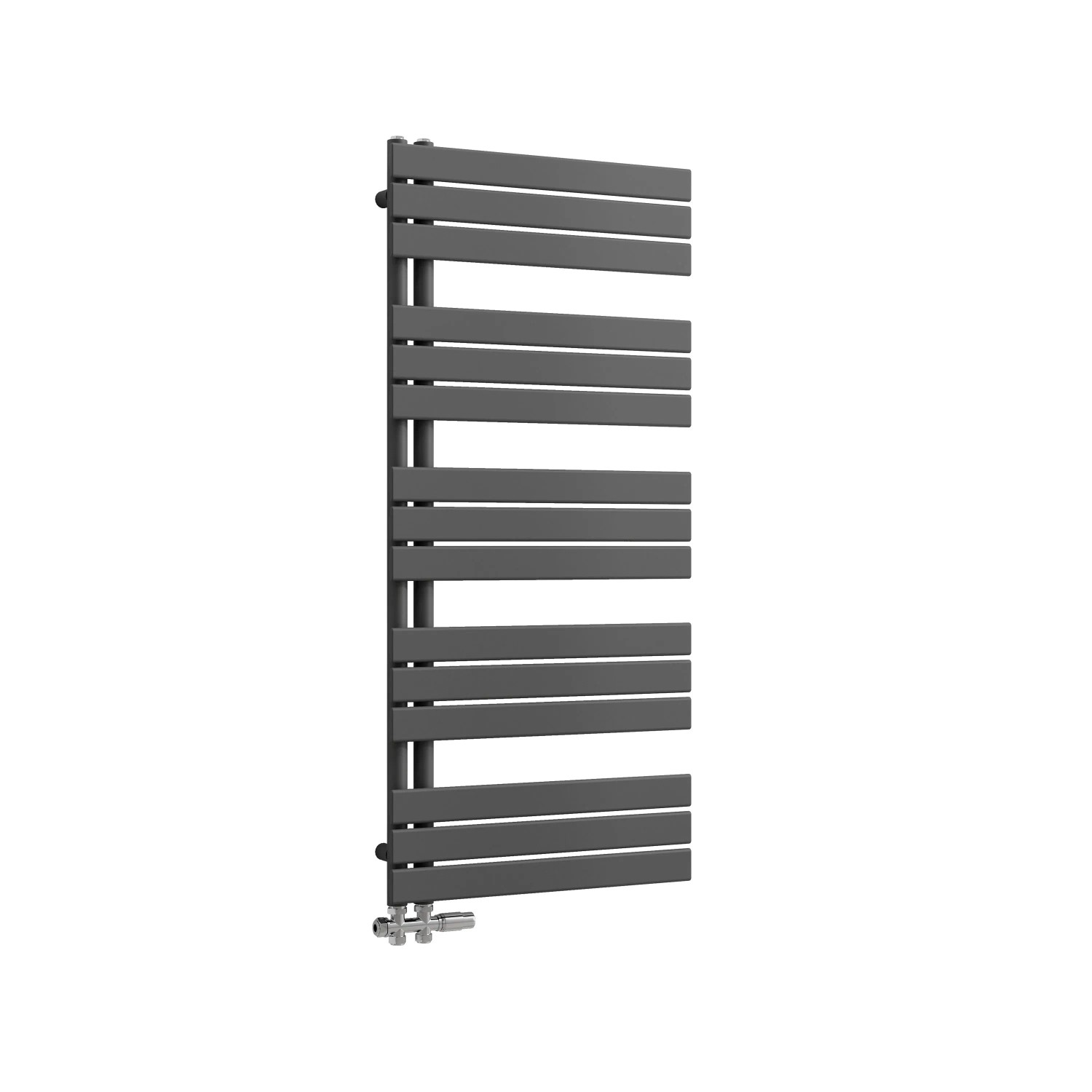 AICA Badheizkörper Flach Heizkörper 132x60cm 875W Anthrazit Handtuchtrockner mit Seitenanschluss