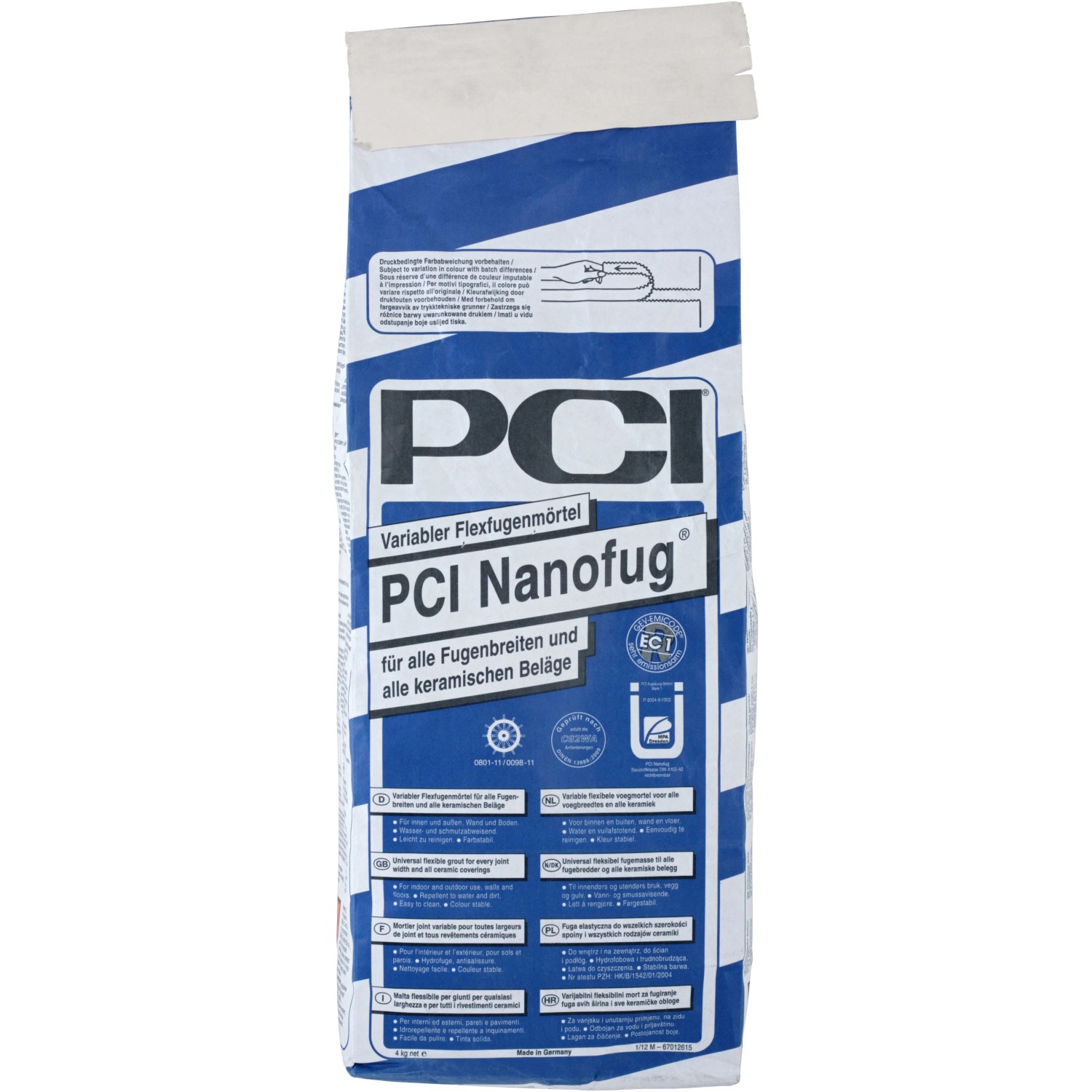 PCI Nanofug Premium Nr. 60 zwartbruin 5 kg - PH Tegeltechniek
