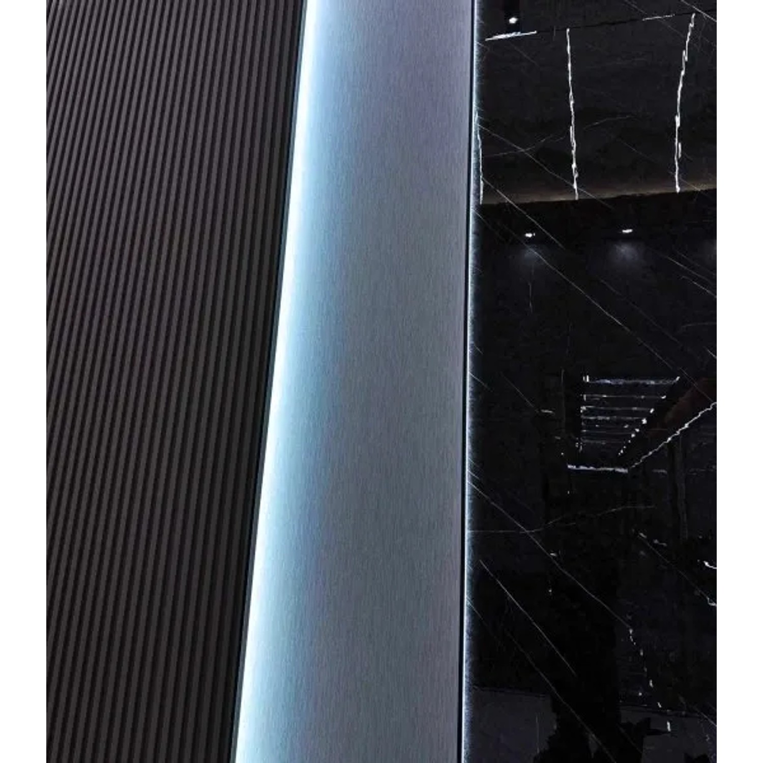 Colortree Akustikpaneele in Schwarz mit Metall- und Marmor-Optik. Wandpaneele für Schallschutz und Dämmung.