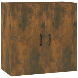 vidaXL Wandschrank in Räuchereiche, 60x31x60 cm, Büroschrank mit zwei Türen.
