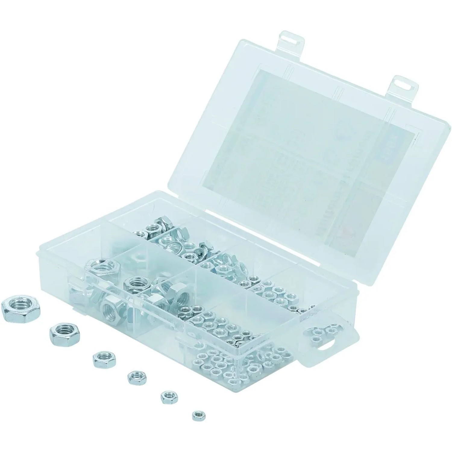 Westfalia Muttern-Sortiment M3-M10 150 StÜCk Verzinkt aus Stahl