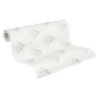 Rolle PROFHOME Barock Tapete mit Ornamenten in Beige und Grau, matte Textiloptik.