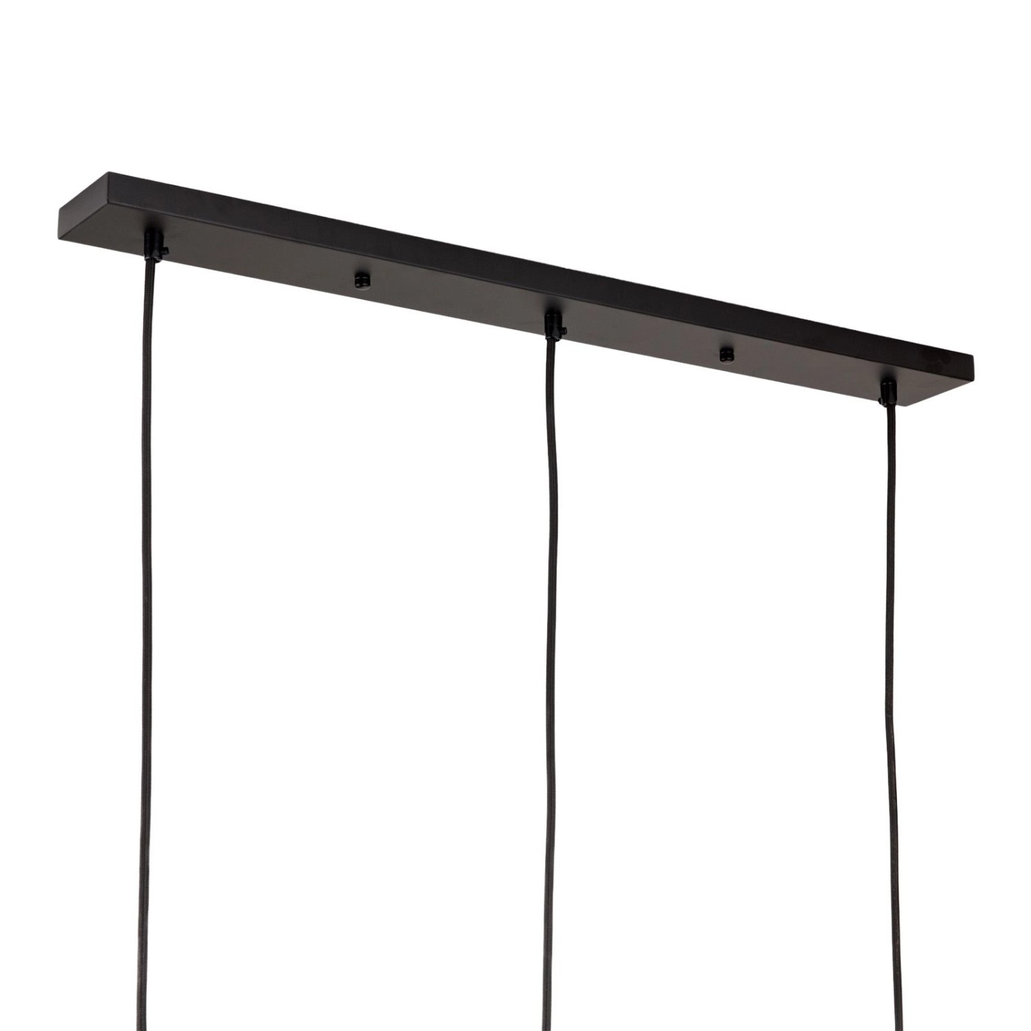 Orion Lightstyle Deckenbaldachin 3 Auslässe Schwarz 70 cm x 8 cm