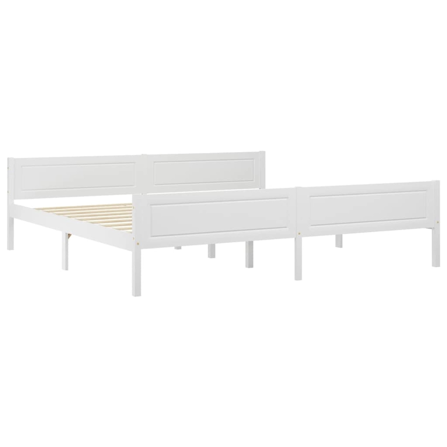 vidaXL Massivholzbett Kiefer Weiß 200x200 cm649523 günstig online kaufen