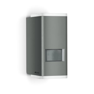 Steinel LED Außenleuchte L 930 S in Anthrazit mit Bewegungsmelder.