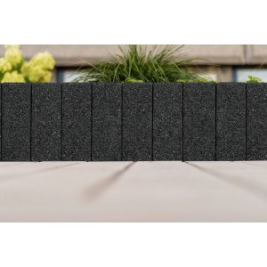 Diephaus Palisade Limos Piccolo Basalt, 80x10x10 cm, zur Beet- und Wegeinfassung im Garten.