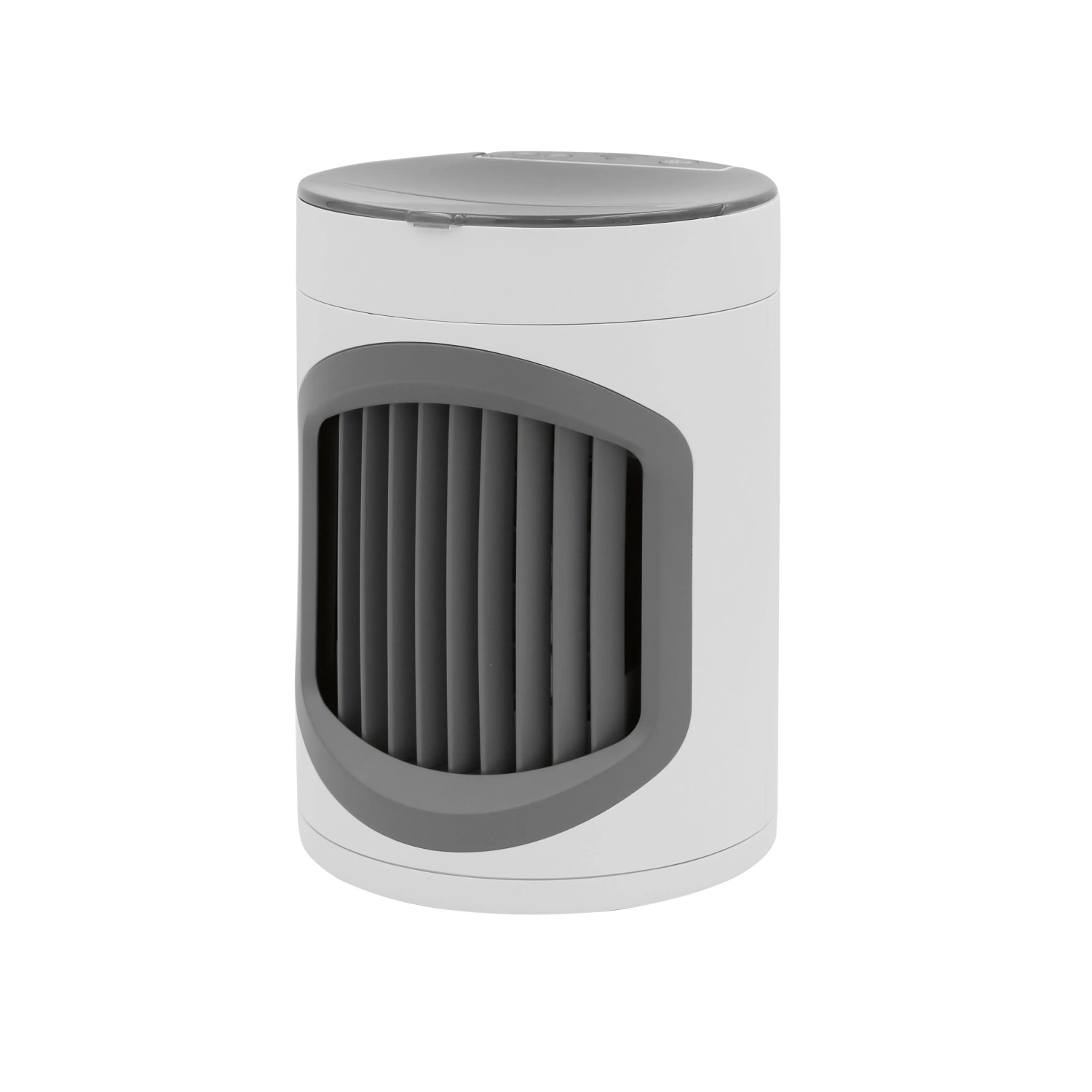 Livington SmartChill Klimagerät, tragbarer Luftkühler in Weiß und Grau.