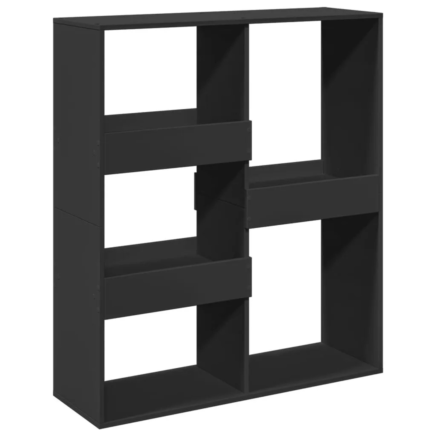 vidaXL Raumteiler Schwarz 100x33x115 cm Holzwerkstoff 3309547
