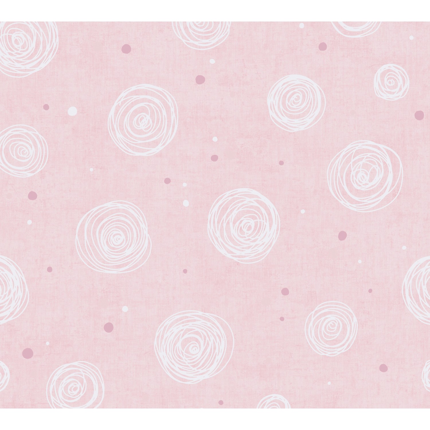 A.S. Creation Vliestapete Kreise 10,05 m x 0,53 m Rosa-Weiß FSC® günstig online kaufen