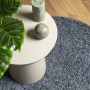 Blauer, runder Shaggy Teppich (Ø 100 cm) von vidaXL. Hochfloriger Teppich für Wohnzimmer und Schlafzimmer.