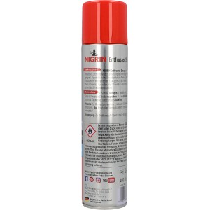 Nigrin Entfroster Spray bis -20°C: Scheibenenteiser für klare Sicht im Winter.
