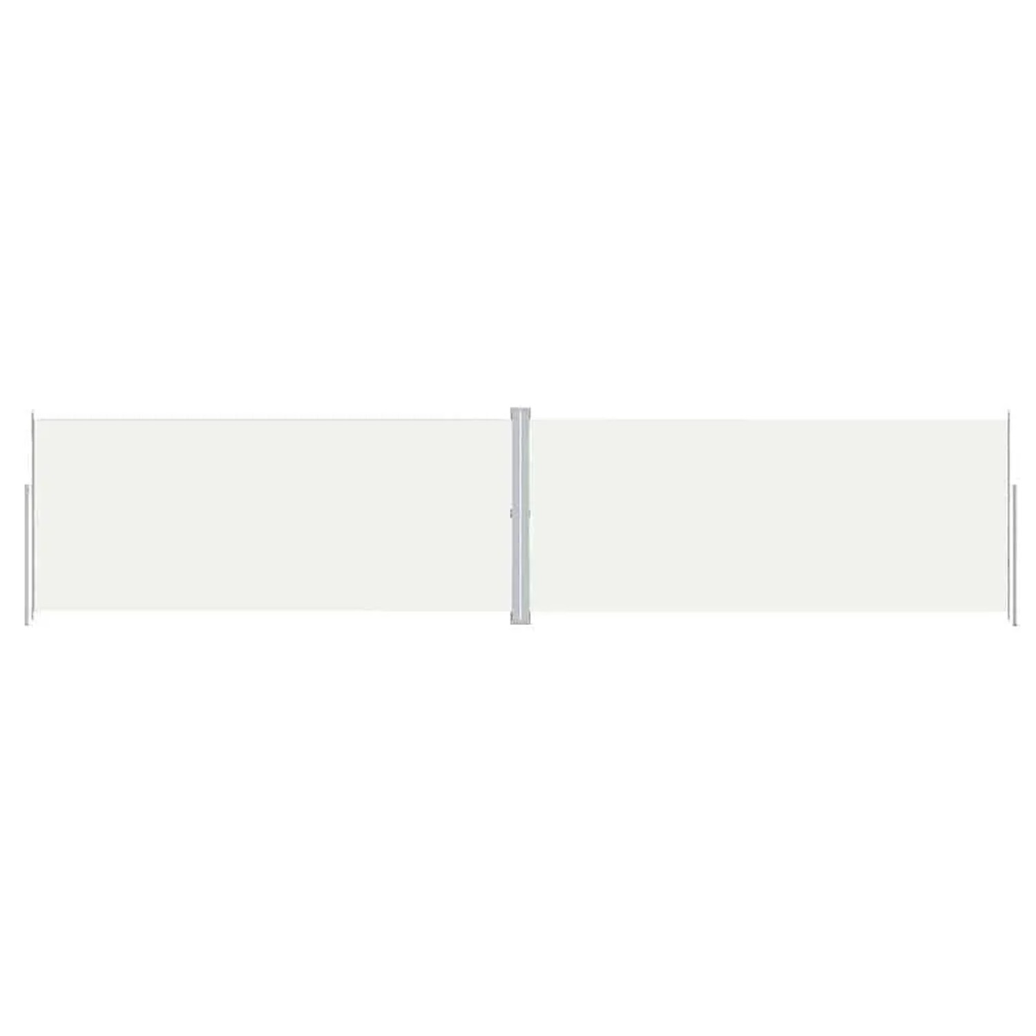 vidaXL Seitenmarkise Ausziehbar Creme 220x1000 cm 318049