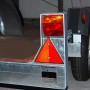 Las Dreieck Reflektor (2 Stk.) rot für PKW Anhänger. Zubehör für Autoanhänger.