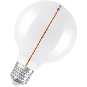 Osram LED-Leuchtmittel E27 in Globeform, 2,2W, 150lm, 13,8x9,5cm. Warmweißes Licht für dekorative Beleuchtung.
