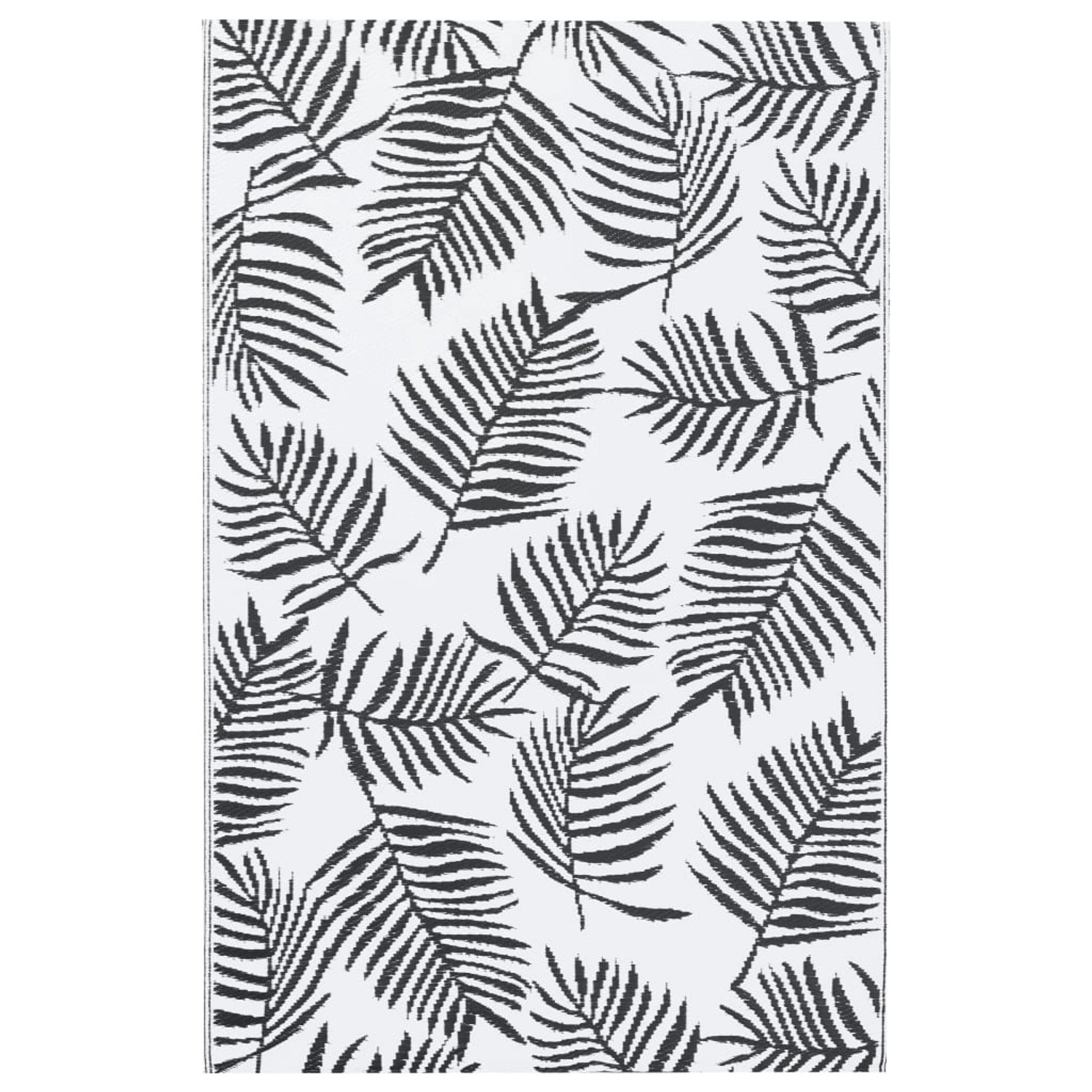 vidaXL Outdoorteppich Weiß Und Schwarz 120x180 Cm Pp 643945 günstig online kaufen