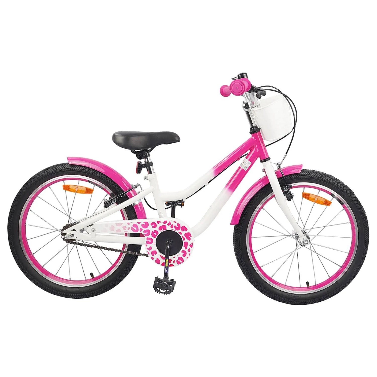 vidaXL Kinderfahrrad Mit Stützrädern 18 Zoll für 5-7 Jahre Alt Rosa 42009595