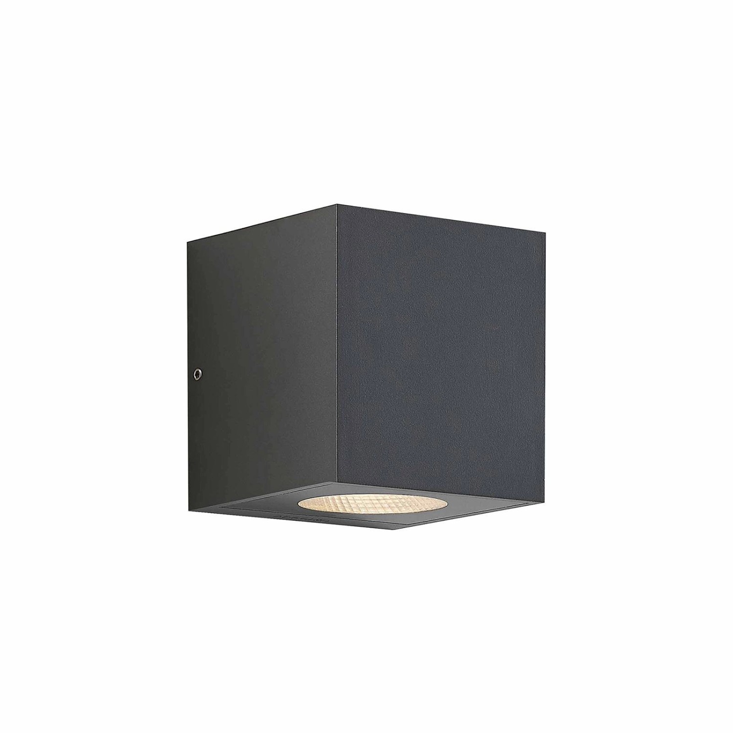 Arcchio LED Wandleuchte Außen Tassnim 9616190 Modern in Schwarz aus Aluminium 2-flammig