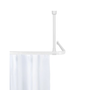 Wenko Deckenstütze Era, 57 cm, weiß, zur Stabilisierung von Duschstangen.