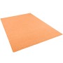 Klassischer, orangefarbener Sisalteppich (100x100 cm) von Snapstyle Natur.