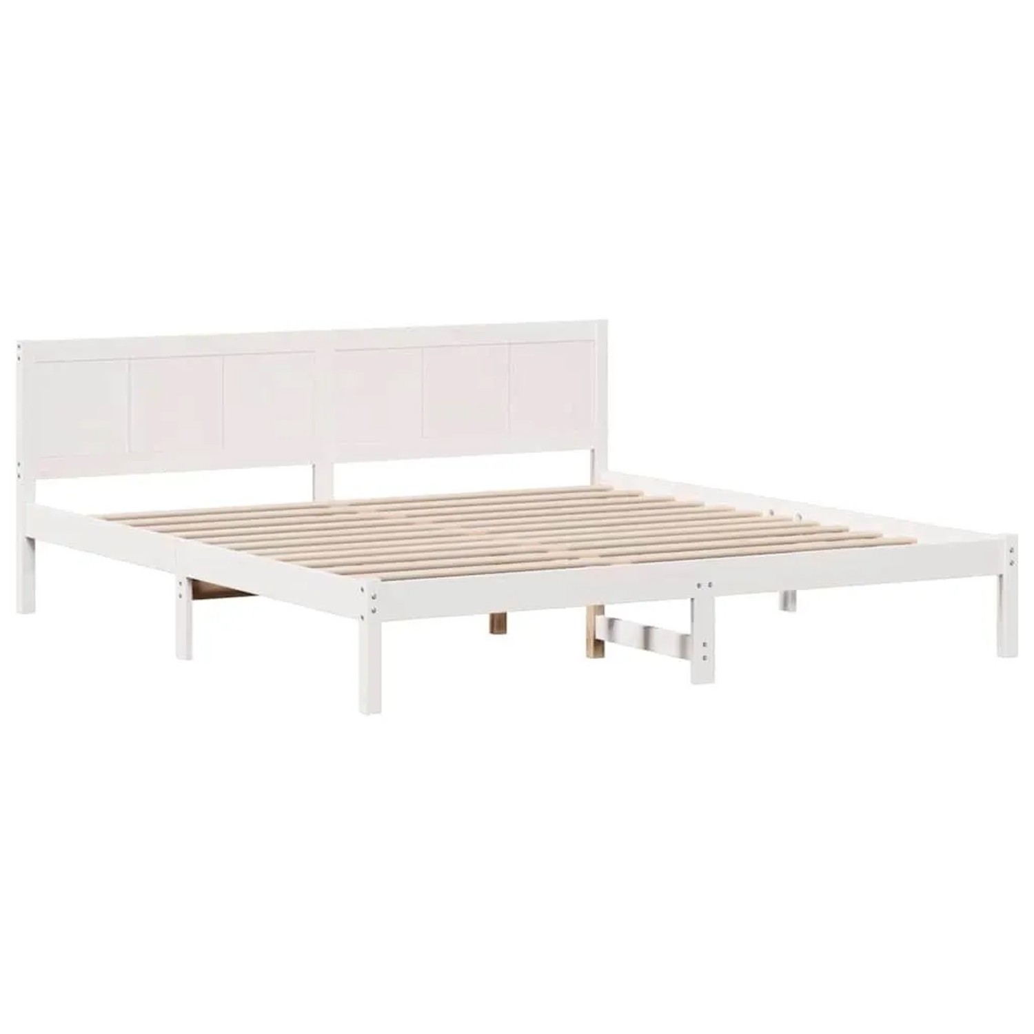 vidaXL Bettgestell Weiß 180 x 200 cm Massivholz Kiefer 872180 günstig online kaufen