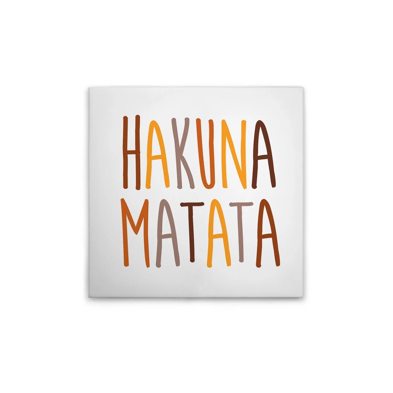 Tadessi Leinwandbild - M1-No.51966 - Hakuna Matata - 30 x 30 cm - Quadratisch