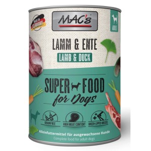 Mac's Hunde-Nassfutter Lamm und Ente 800 g