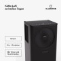Schwarzes Klarstein Aero Ring 9K Klimagerät mit App- und Sprachsteuerung.