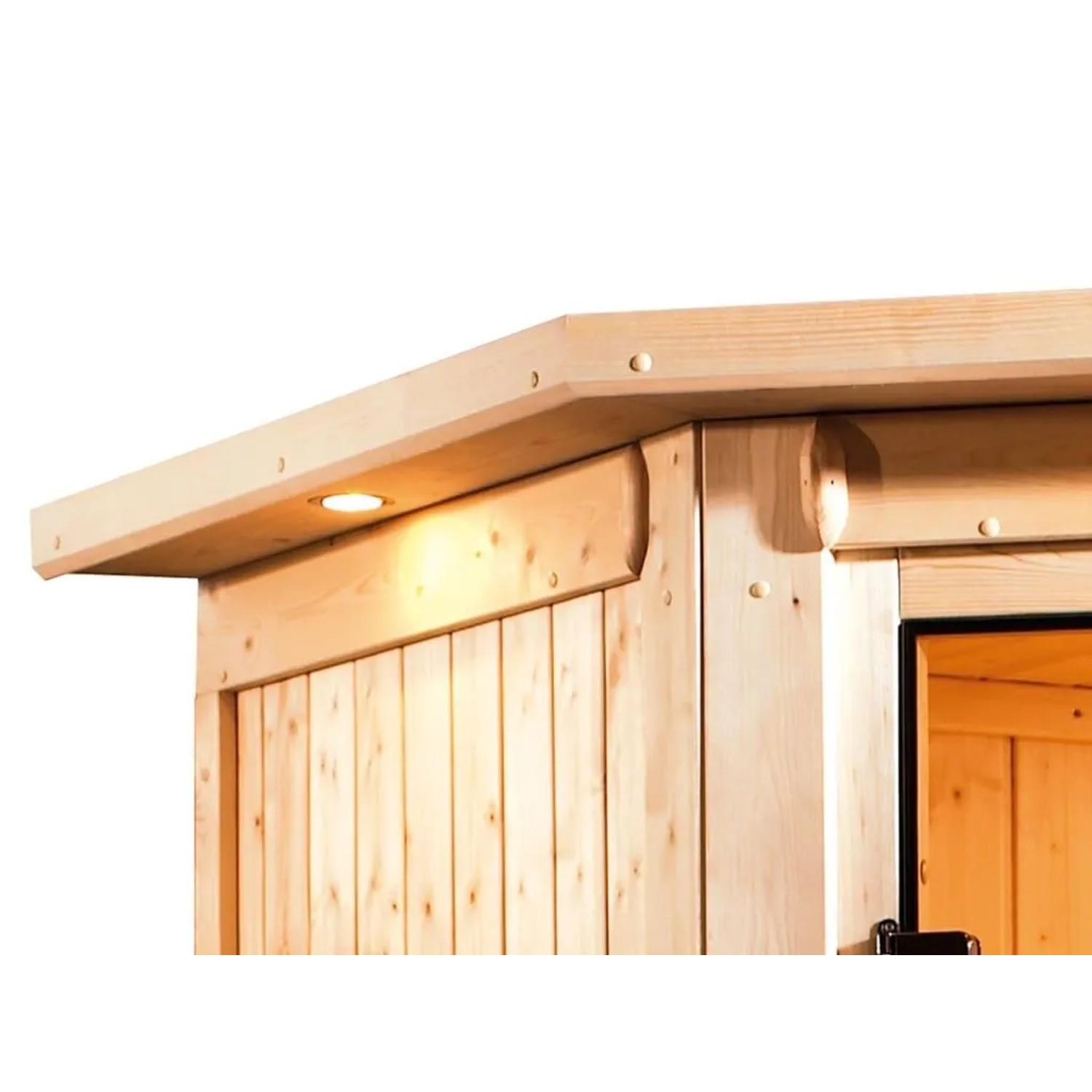 Karibu Dachkranz für Sauna Nuri