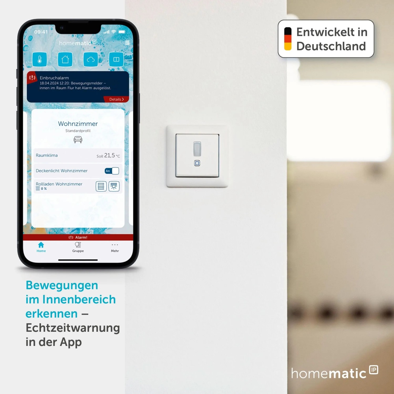 Homematic IP Bewegungsmelder für 55er Rahmen innen_7