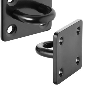 SOTECH Befestigungsöse Halte Öse 35 x 30 x 22,5 mm Aus Edelstahl V2A SS304 Schwarz