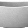 Scheurich Jardiniere Wave Globe, 58 cm, Stony-Grey, Pflanzschale aus Kunststoff für Innen- und Außenbereich.