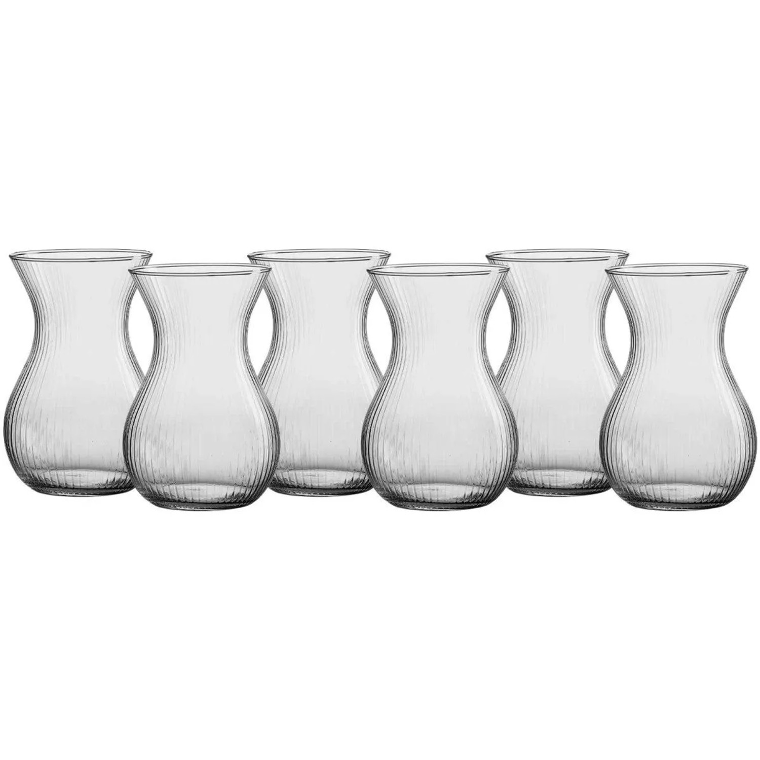 Ritzenhoff & Breker Rosalie Vase aus Glas 18 cm 6er Set Klar