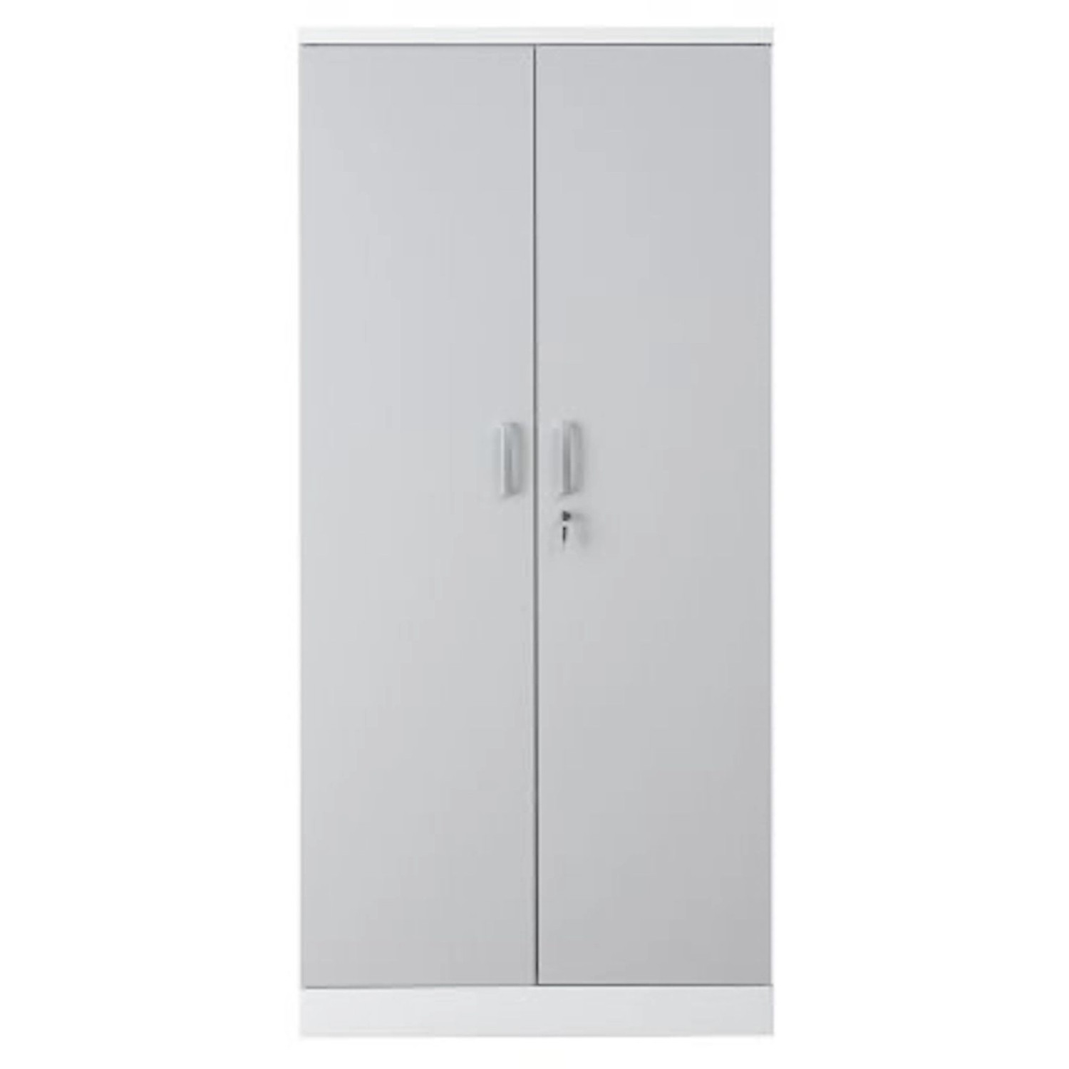 PROREGAL Aktenschrank Beetle 4 Fachböden HxBxT 195 x 92 x 42 cm Weiß & Grau günstig online kaufen