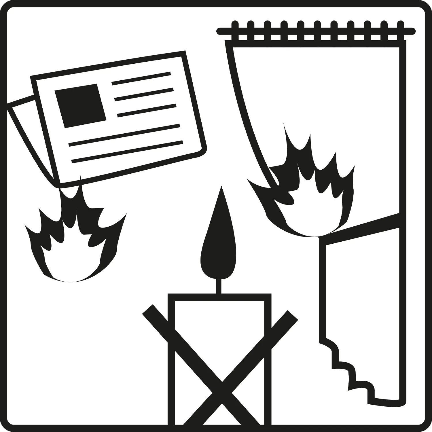 Sicherheitshinweis: Nexa Lotte Moskito-Kerze nicht in der Nähe von brennbaren Materialien verwenden.
