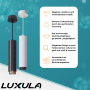 LUXULA Hängelampe, Zylinder Design, schwarz und weiß, mit Goldring. Moderne Deckenleuchte für Wohnzimmer und Küche.
