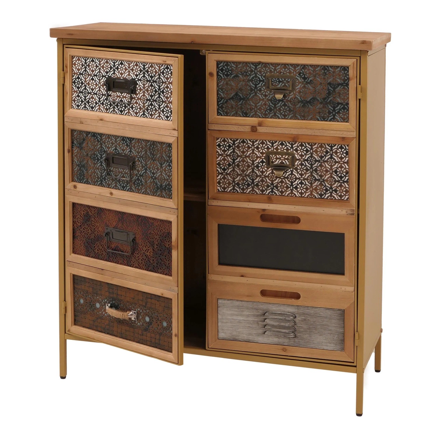 MCW Apothekerkommode O79 Weiß/Blau günstig online kaufen