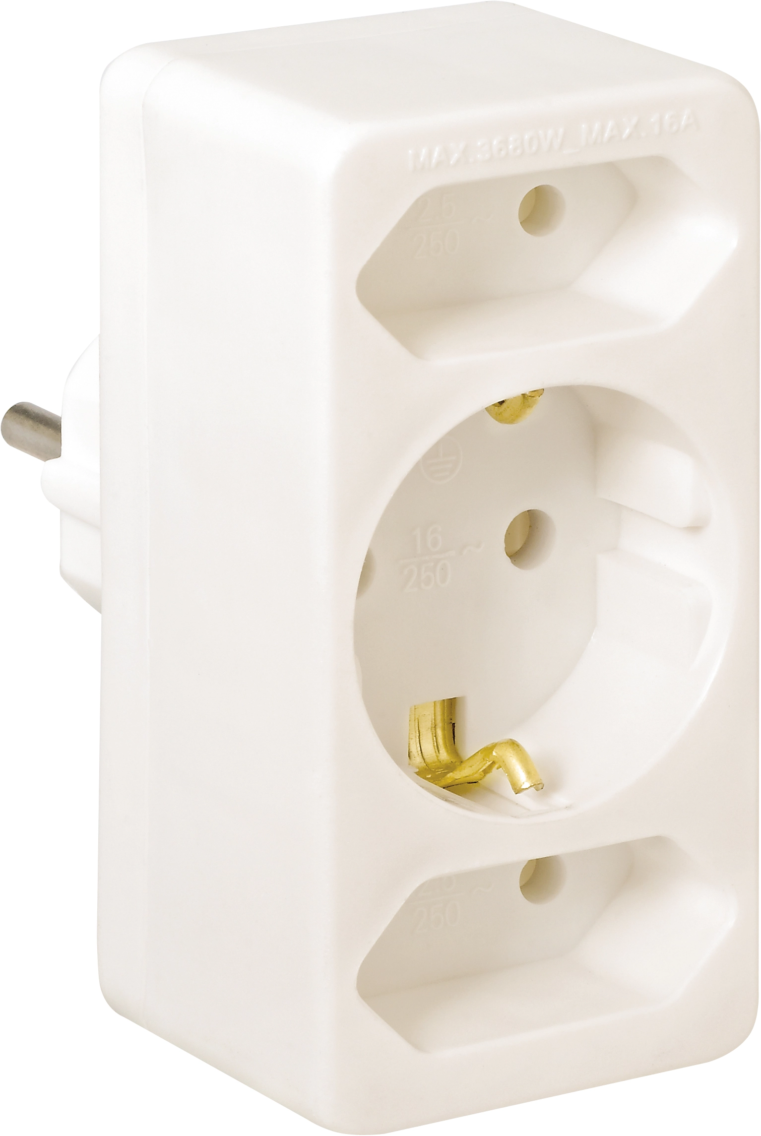 Mehrfachsteckdosen-Euro-Adapter Weiß kaufen bei OBI